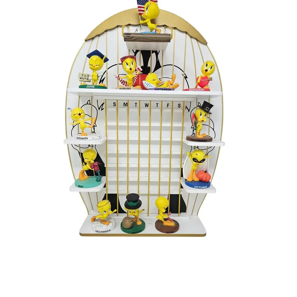 Vintage Tweety Bird Silvester Danbury Mint Perpetual Calendar 2000 NO DATE TILES